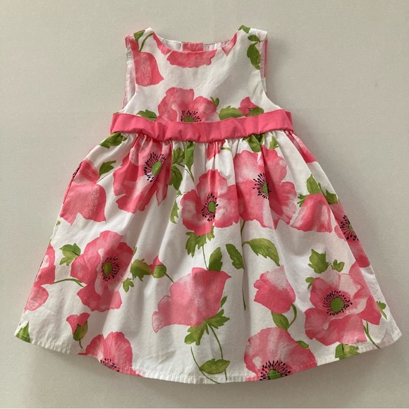 Maggie and Zoe 12 Months Baby Girl Pink Floral Party Dress Spring Summer - Picture 1 of 8